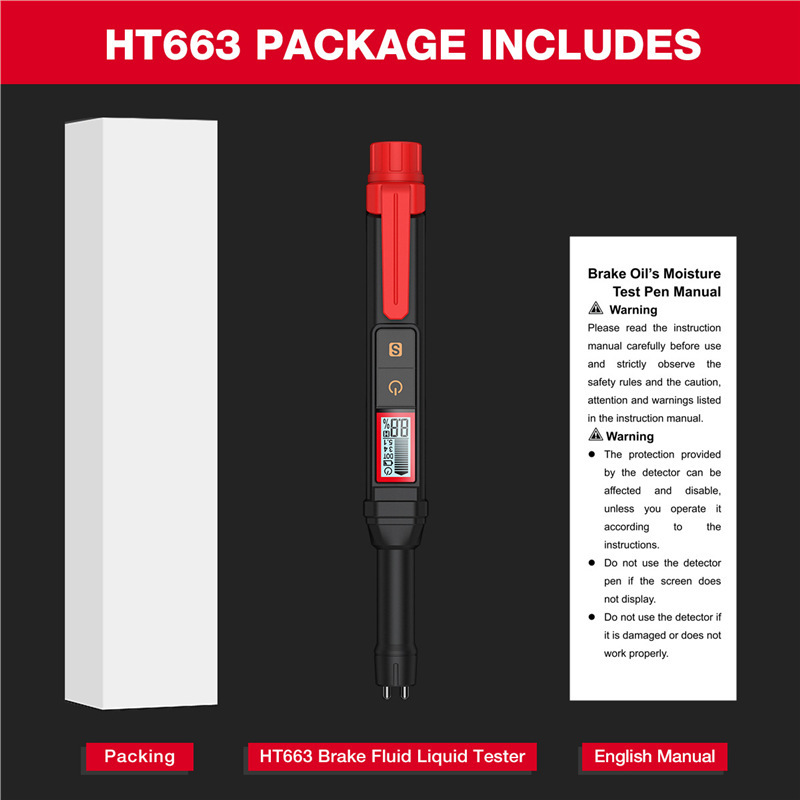 Brake Fluid Tester – HT663L Model
