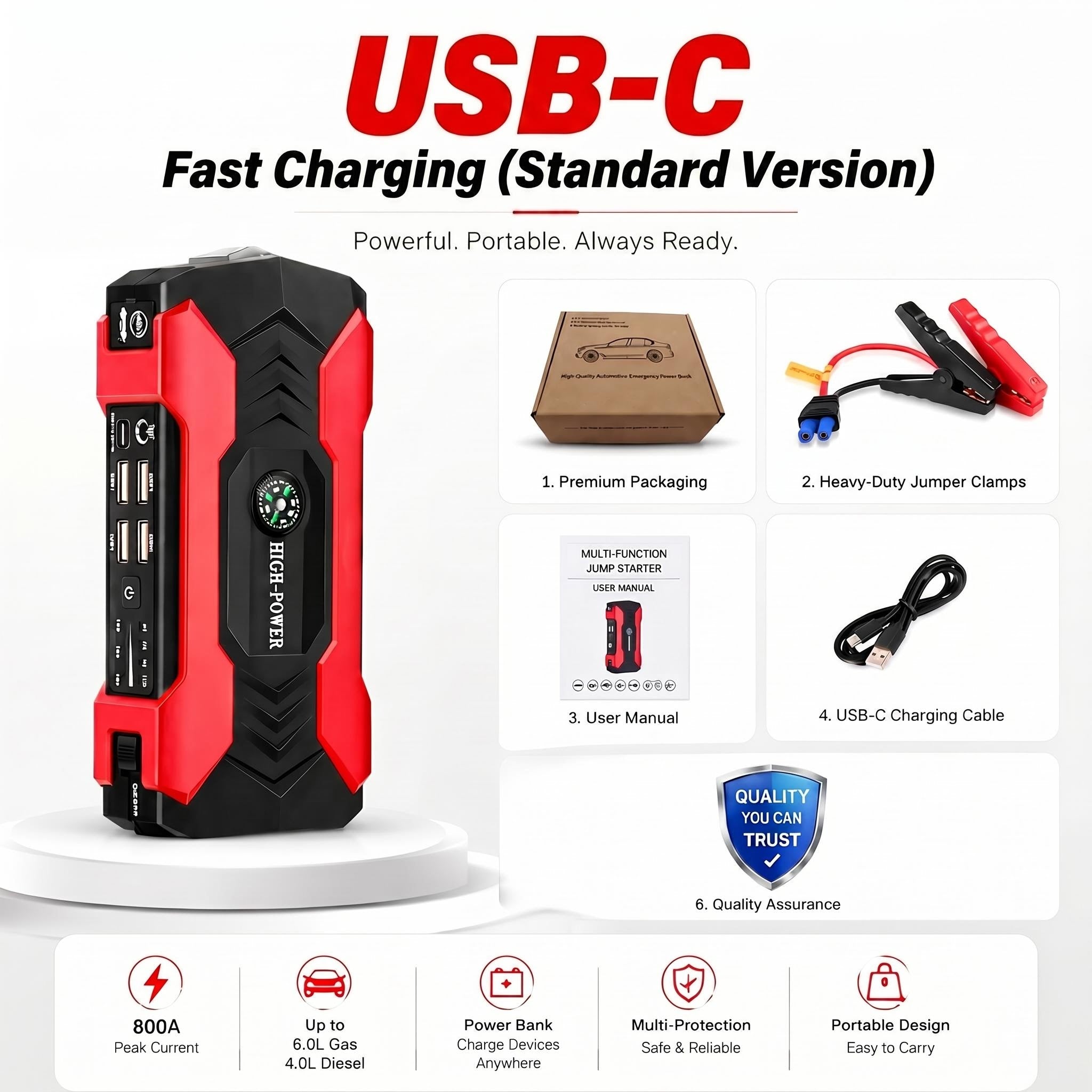 Car Battery Jump Starter