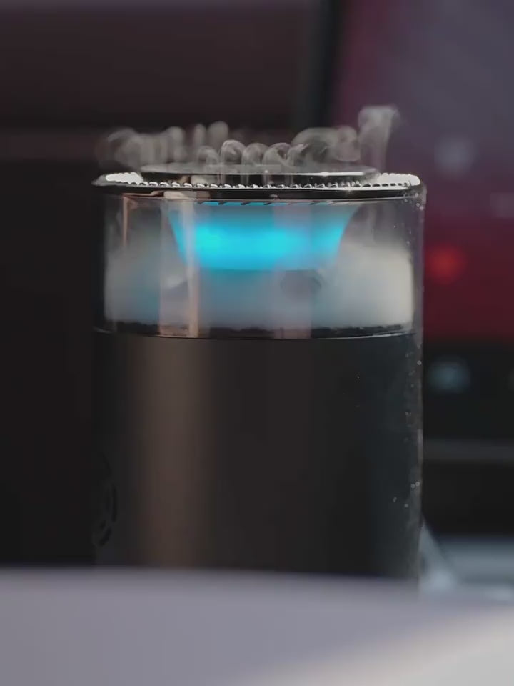 Cloud Mist Aroma Diffuser product demo video showing mist diffusion and ambient lighting effect.